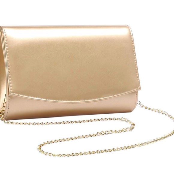 Wallyn's Gold metallic evening bag or clutch. NWT - Picture 1 of 8